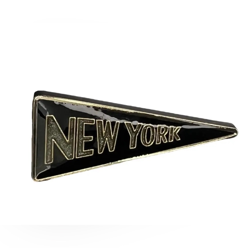 *NWT* Coach NEW YORK Pin Pennant Shaped Flag